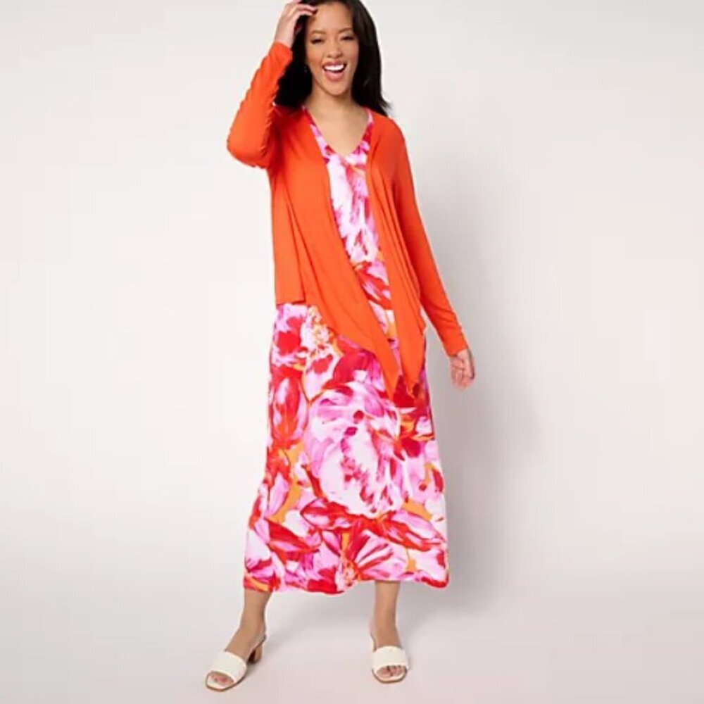Belle by Kim Gravel Petite Better Together Dress and Shrug Set-A634849-Petite